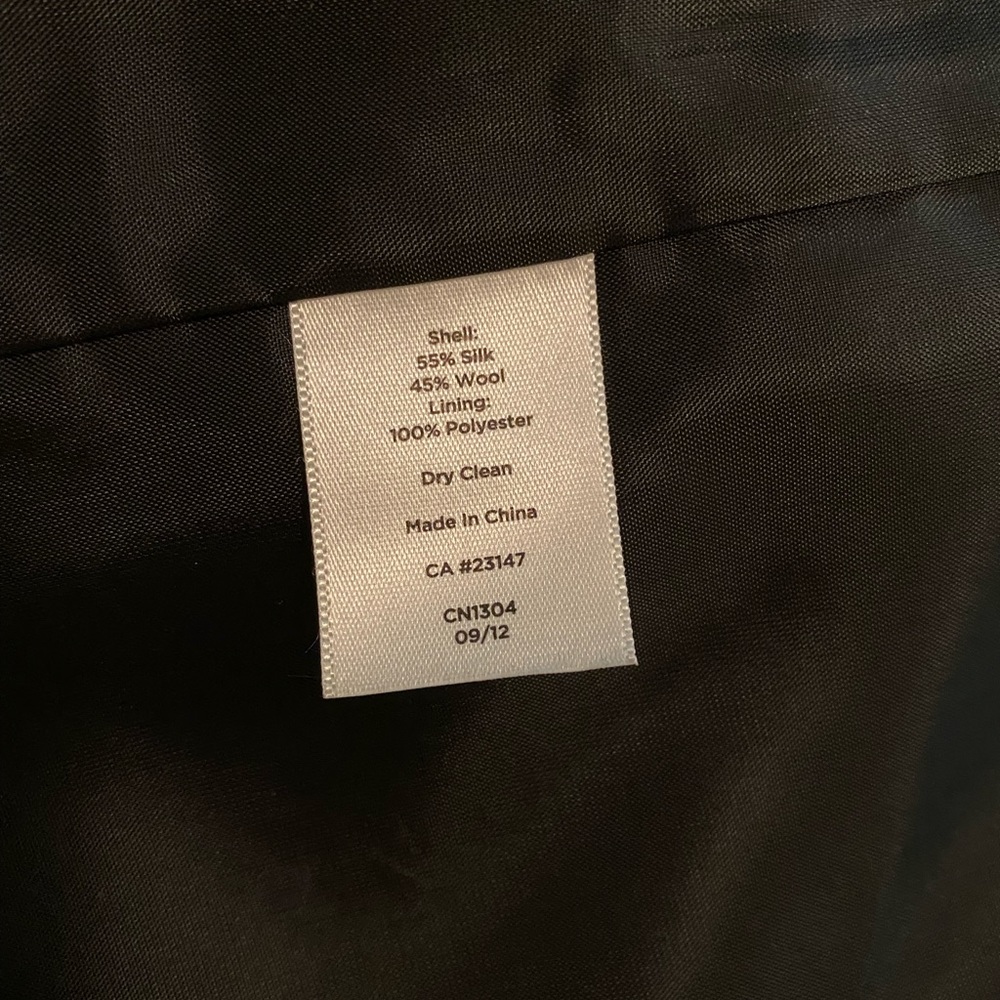 NWT Plus Size Black Silk and Wool Formal/Evening Skirt - Picture 4 of 4